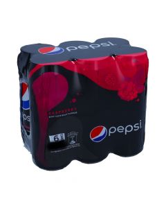 PEPSI BLACK RASPBERRY CARBONATED SOFT DRINK 6X330ML