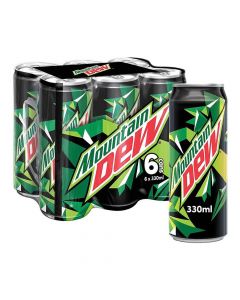 MOUNTAIN DEW CARBONATED SOFT DRINK 6X330ML