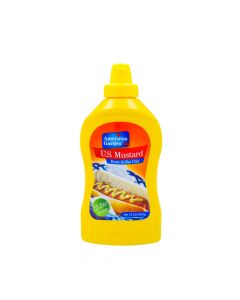 AMERICAN GARDEN YELLOW MUSTARD SQUEEZE 14OZ