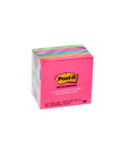 POST IT NEON COLOR NOTES 3X3IN 5PX100S