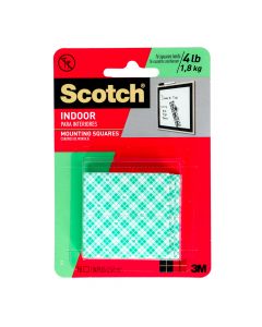 SCOTCH MOUNTING SQUARES 1X1 16SQUARES