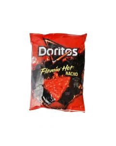 DORITOS FLAMINGO HOT NACHO TORTILLA CHIPS  11OZ