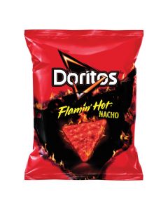 DORITOS FLAMING HOT TORTILLA CHIPS 3.25OZ