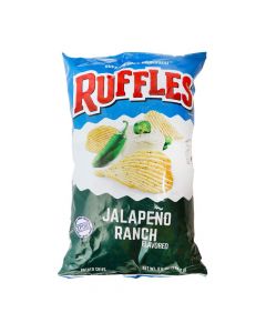 RUFFLES JALAPENO RANCH POTATO CHIPS 6.5OZ