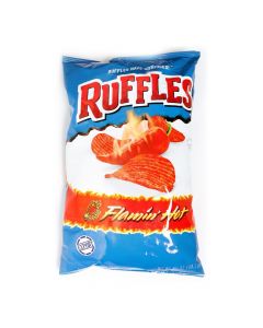 RUFFLES FLAMIN HOT POTATO CHIPS 6.5OZ