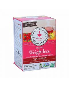 TRADITIONAL MEDICINALS ORGANIC WEIGHTLESS CRANBERRY 1.75G X 16 TEA BAGS