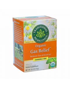 TRADITIONAL MEDICINALS ORGANIC GAS RELIEF 1.75G X 16 TEA BAGS