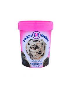 BASKIN & ROBBINS COOKIES N CREAM 1L