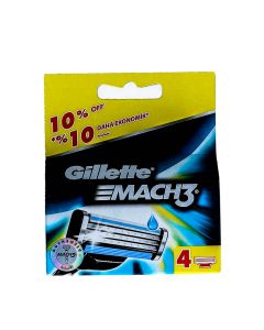 GILLETTE MACH3 MEN RAZOR BLADES 4 PSC