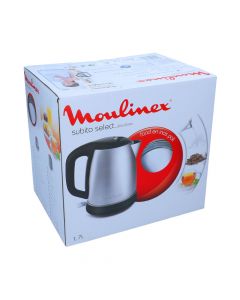 MOULINEX KETTLE SILVER STEEL 1.7 LTR