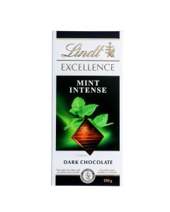 LINDT EXCELENCE MINT INTENSE DARK CHOCOLATES 100GM