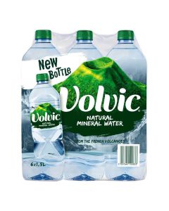 VOLVIC NATURAL MINERAL WATER 6X1.5LT