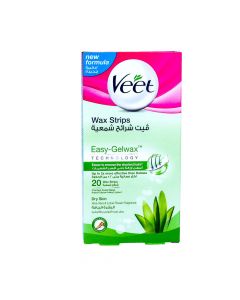 VEET HAIR REMOVAL COLD WAX STRIPS DRY SKIN 20 STRIPS