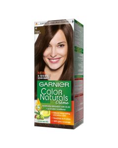 GARNIER COLOR NATURALS NOURISHING CREAM HAIR DYE 4 BROWN 110ML