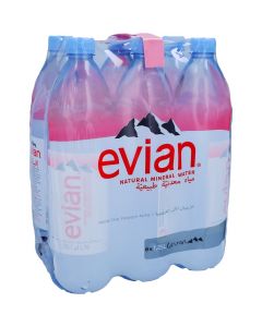 EVIAN NATURAL MINERAL WATER 6X1.25LT