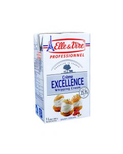 ELLE&VIRE WHIPPING CREAM 35.1% FAT 1LT