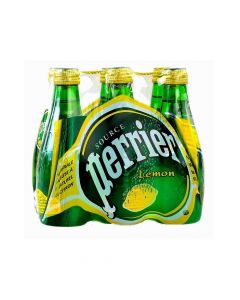 PERRIER SPARKLING LEMON WATER 6X200ML