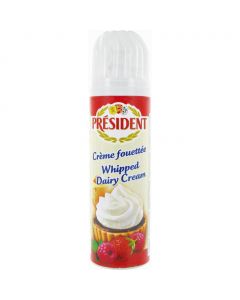 PRESIDENT WHIPPED CREAM SPRAY 250GM