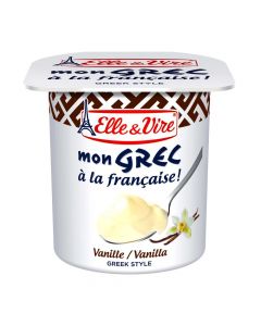 ELLE&VIRE VANILLA GREEK YOGHURT 125GM