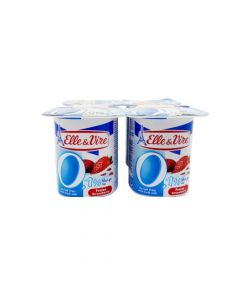 ELLE&VIRE STRAWBERY YOGHURT LIGHT 4X125GM