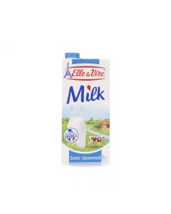 ELLE&VIRE UHT SEMI SKIMMED MILK LOW FAT 1LT