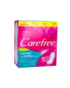 CAREFREE COTTON FRESH PANTYLINERS 58  PSC