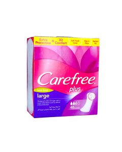 CAREFREE DAILY PANTY LINERS PLUS LARGE FRESH 48 PSC