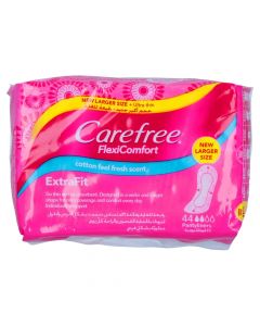 CAREFREE DAILY PANTY LINERS FLEXI COMFORT EXTRAFIT 44 PSC