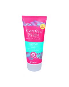 CAREFREE DAILY INTIMATE WASH, WOMEN HYGIENE, CARE DUO EFFECT WITH GREEN TEA AND ALOE VERA, 200 ML