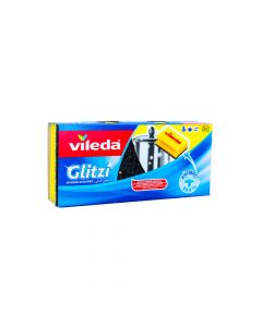 VILEDA DISH WASHING HIGH FOAM GLITZI SPONGE 3PSC