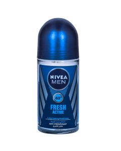 NIVEA  FRESH ACTIVE ANTIPERSPIRANT FOR MEN FRESH SCENT ROLL-ON 50ML