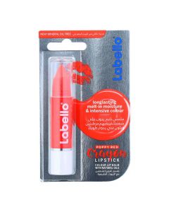 LABELLO CRAYON COLOUR LIP BALM POPPY RED LIPSTICK  3GM