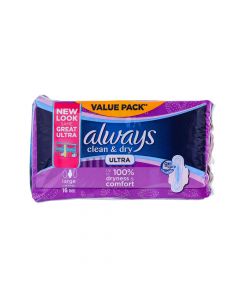 ALWAYS ULTRA NORMAL FRESH  SANITARY PADS 16 PSC