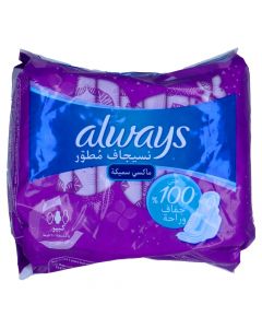 ALWAYS THICK LARGE SANITARY PADS 10 PSC