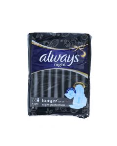 ALWAYS CLEAN & DRY MAXI THICK NIGHT SANITARY PADS 24  PSC