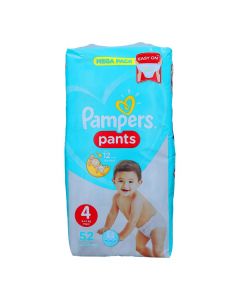 PAMPERS BABY PANTS DIAPERS JUMBO PACK SIZE 4  9-14 KG 52 PSC