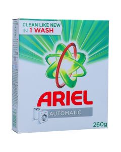 ARIEL AUTOMATIC LAUNDRY POWDER DETERGENT, ORIGINAL  260 GM