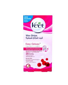 VEET HAIR REMOVAL COLD WAX STRIPS NORMAL SKIN 20 STRIPS