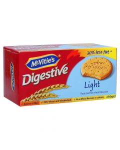 MCVITIES DIGESTIVE LIGHT BISCUITS 250GM