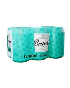 BRITVIC SODA BITTER LEMON 6X300ML