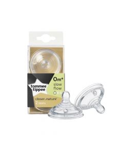 TOMMEE TIPPEE SLOW FLOW TEATS X 2