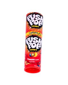 BAZOOKA PUSH POP STRAWBERRY CANDY 15GM