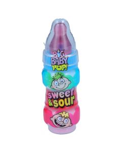 BAZOOKA BIG BABY SWEET SOUR STRAWBERY RASPBERRY CANDY 36GM