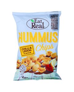 EAT REAL HUMMUS CHIPS CHILLI & LEMON 135GM