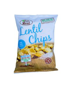 EAT REAL LENTIL CHIPS SEA SALT 113GM