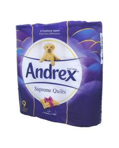 ANDREX SUPREME QUILTS TOILET TISSUE 54 ROLLS