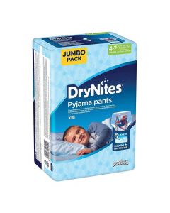 HUGGIES DRY NIGHTS JUMBO SIZE  4-7 YEAR FOR BOYS 16 PSC