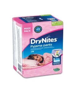 HUGGIES DRY NITES DIAPER PANTS JUMBO PACK 4-7 YEARS 16 PSC 17-30 KG