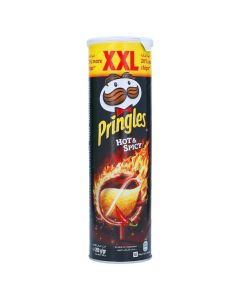 PRINGLES HOT N SPICY POTATO CHIPS 200GM