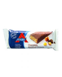 ATKINS CHOCOLATE HAZELNUT CRUNCH BAR 60GM